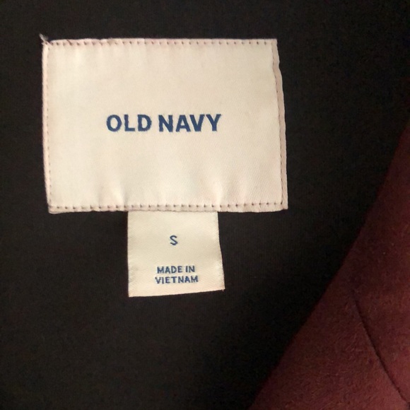 Faux suede burgundy moto jacket size small - Picture 3 of 9